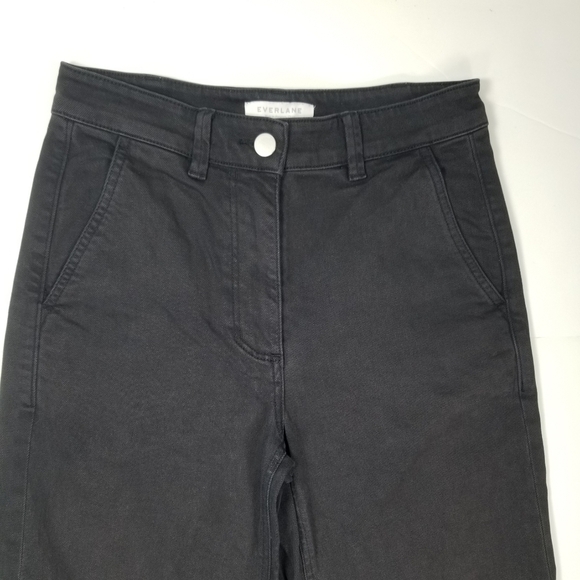 Everlane High Rise Straight Ankle Jeans Sz 2 Released Hem Gray - Picture 2 of 7